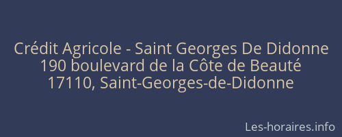 Crédit Agricole - Saint Georges De Didonne