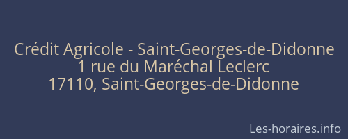 Crédit Agricole - Saint-Georges-de-Didonne