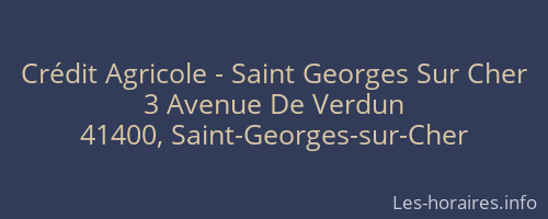 Crédit Agricole - Saint Georges Sur Cher