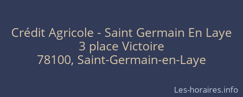 Crédit Agricole - Saint Germain En Laye
