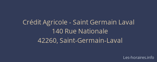Crédit Agricole - Saint Germain Laval