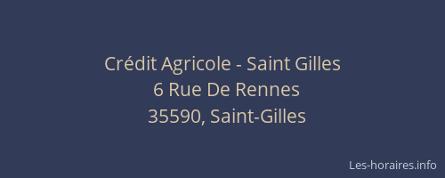 Crédit Agricole - Saint Gilles
