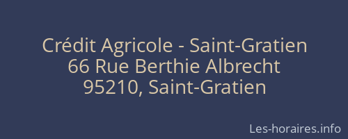 Crédit Agricole - Saint-Gratien