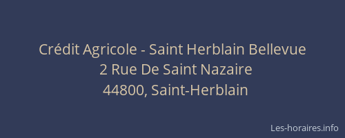 Crédit Agricole - Saint Herblain Bellevue