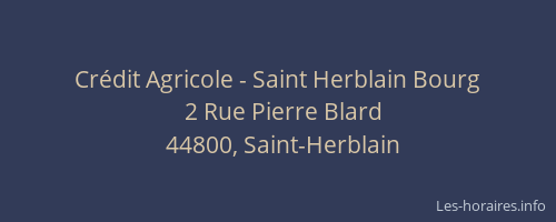 Crédit Agricole - Saint Herblain Bourg
