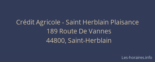 Crédit Agricole - Saint Herblain Plaisance