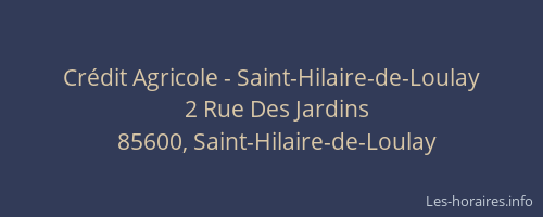 Crédit Agricole - Saint-Hilaire-de-Loulay