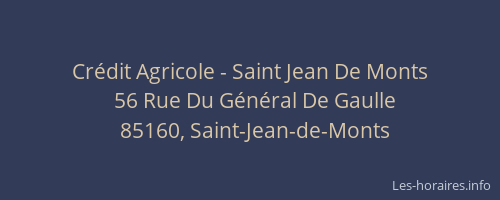 Crédit Agricole - Saint Jean De Monts