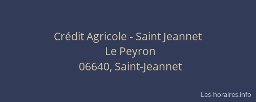 Crédit Agricole - Saint Jeannet