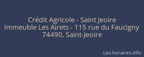 Crédit Agricole - Saint Jeoire
