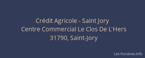 Crédit Agricole - Saint Jory