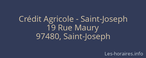 Crédit Agricole - Saint-Joseph