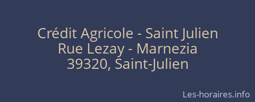 Crédit Agricole - Saint Julien