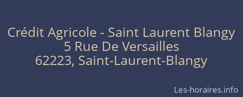 Crédit Agricole - Saint Laurent Blangy