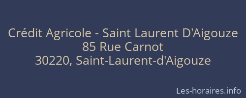 Crédit Agricole - Saint Laurent D'Aigouze
