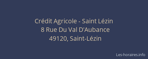 Crédit Agricole - Saint Lézin