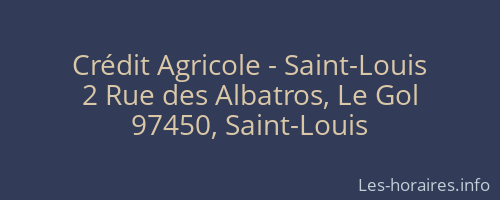 Crédit Agricole - Saint-Louis