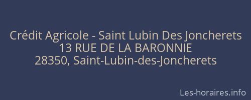 Crédit Agricole - Saint Lubin Des Joncherets