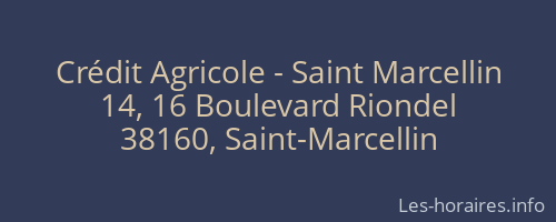 Crédit Agricole - Saint Marcellin