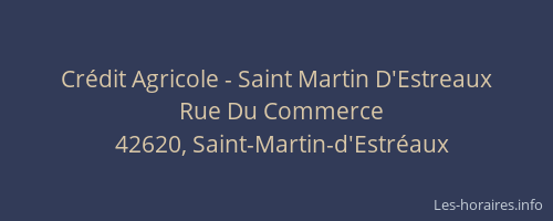 Crédit Agricole - Saint Martin D'Estreaux