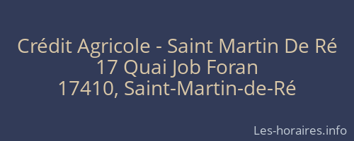 Crédit Agricole - Saint Martin De Ré