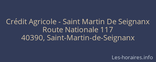 Crédit Agricole - Saint Martin De Seignanx