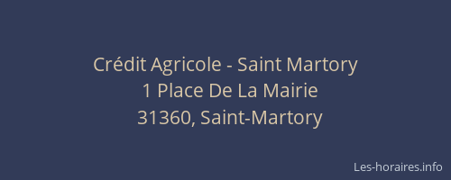 Crédit Agricole - Saint Martory