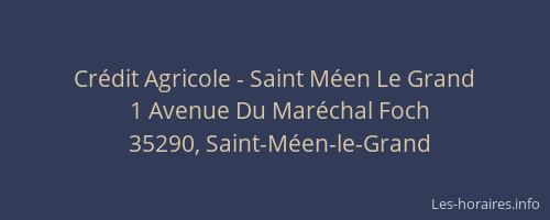 Crédit Agricole - Saint Méen Le Grand