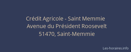 Crédit Agricole - Saint Memmie