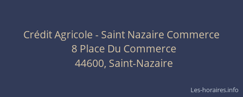 Crédit Agricole - Saint Nazaire Commerce