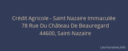 Crédit Agricole - Saint Nazaire Immaculée