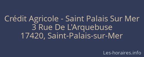 Crédit Agricole - Saint Palais Sur Mer