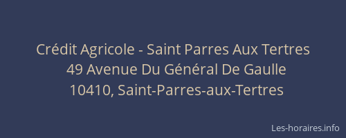 Crédit Agricole - Saint Parres Aux Tertres