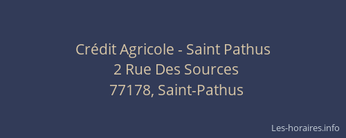 Crédit Agricole - Saint Pathus