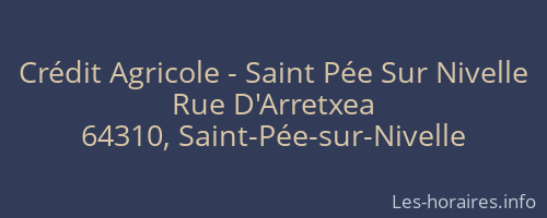 Crédit Agricole - Saint Pée Sur Nivelle