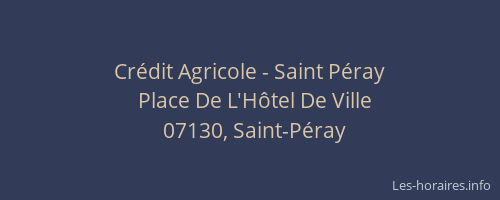 Crédit Agricole - Saint Péray