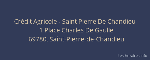 Crédit Agricole - Saint Pierre De Chandieu