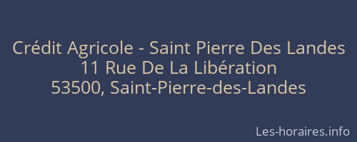 Crédit Agricole - Saint Pierre Des Landes
