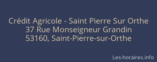Crédit Agricole - Saint Pierre Sur Orthe