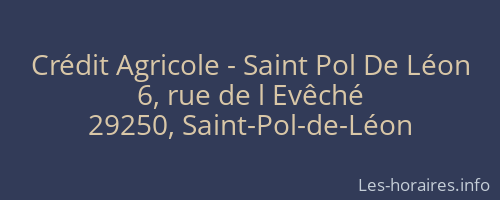 Crédit Agricole - Saint Pol De Léon
