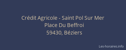 Crédit Agricole - Saint Pol Sur Mer