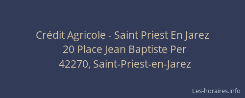 Crédit Agricole - Saint Priest En Jarez
