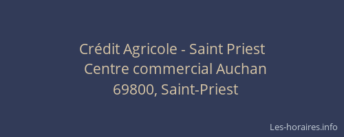 Crédit Agricole - Saint Priest