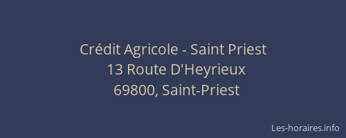 Crédit Agricole - Saint Priest
