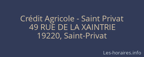 Crédit Agricole - Saint Privat