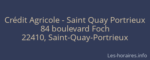 Crédit Agricole - Saint Quay Portrieux