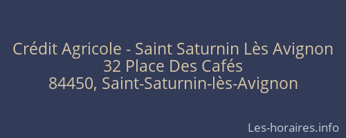 Crédit Agricole - Saint Saturnin Lès Avignon