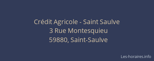 Crédit Agricole - Saint Saulve