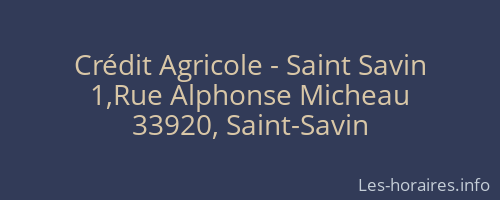 Crédit Agricole - Saint Savin
