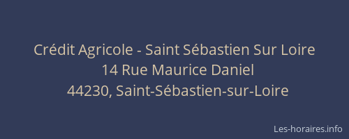 Crédit Agricole - Saint Sébastien Sur Loire